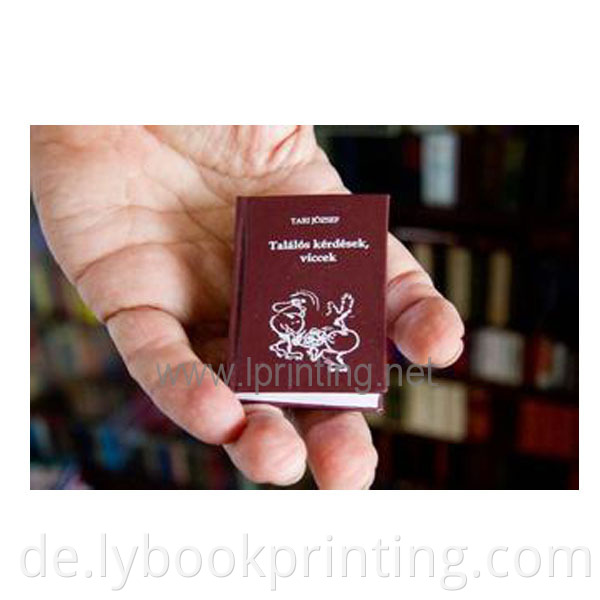 Mini Buch kleiner kleiner Buchdruckfiguren Buch